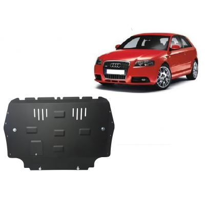 Cubre carter de Acero para Audi A3 Año: 2003 - 2008 Grosor: "2"mm Todas las motorizaciones