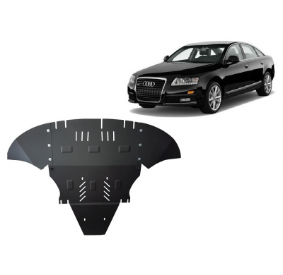 Cubre carter de Acero para Audi A6 con aletas laterales Año: 2004 - 2011 Grosor: "2"mm