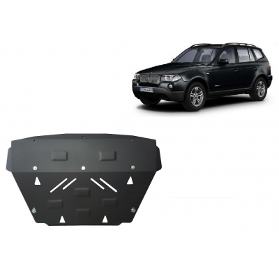 Protector de radiador de Acero para BMW X3 E83 Año: 2003 - 2010 Grosor: "2,5"mm E83