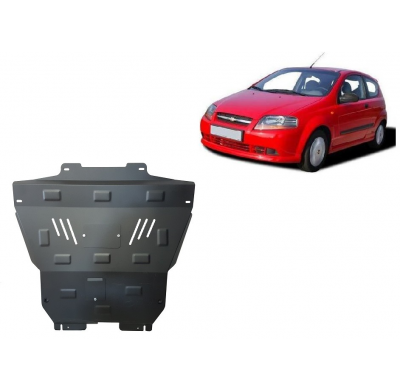 Cubre carter de Acero para Chevrolet Kalos Año: 2004 - 2008 Grosor: "2"mm Todas las motorizaciones