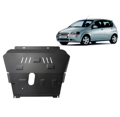 Cubre carter de Acero para Chevrolet Kalos Año: 2008 - 2011 Grosor: "2"mm Todas las motorizaciones
