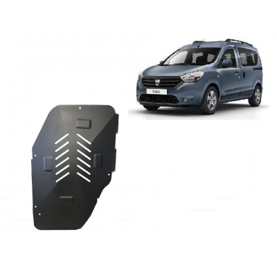 Protector de Acero del depósito de gasolina para Dacia Dokker Año: 2012 - 2025 Grosor: "2"mm Todas las motorizaciones