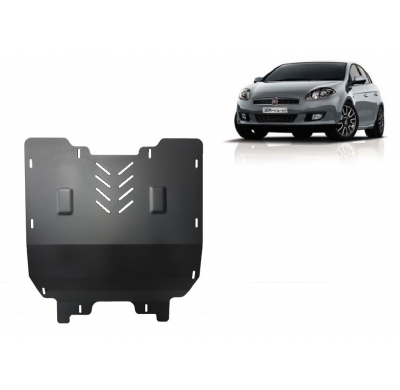 Cubre carter de Acero para el motor y caja de cambios del Fiat Bravo Año: 2007 - 2014 Grosor: "2"mm Todas las motorizaciones