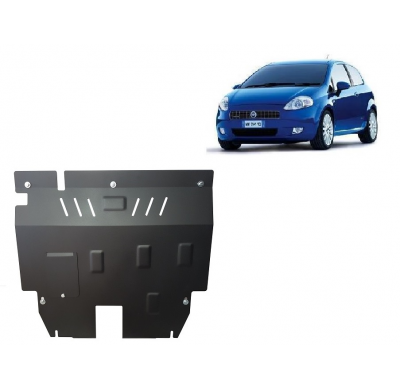 Cubre carter de Acero para Fiat Grande Punto Año: 2006 - 2018 Grosor: "2"mm Todas las motorizaciones