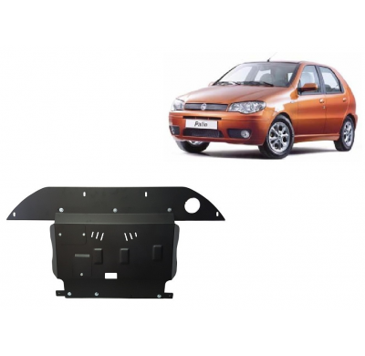 Cubre carter de Acero para el motor, caja de cambios y el diferencial del Fiat Palio Año: 1996 - 2003 Grosor: "2"mm Todas las mo