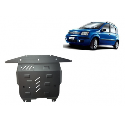 Cubre carter de Acero para Fiat Panda Año: 2003 - 2012 Grosor: "2"mm No apto para Panda 4x4 ni diésel