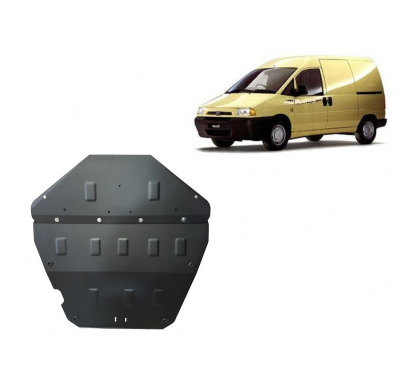 Cubre carter de Acero para Fiat Scudo Año: 1995 - 2006 Grosor: "2"mm Todas las motorizaciones