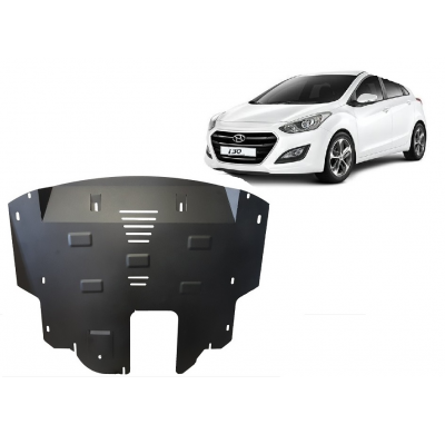 Cubre carter de Acero para Hyundai I30 Año: 2015 - 2016 Grosor: "2"mm