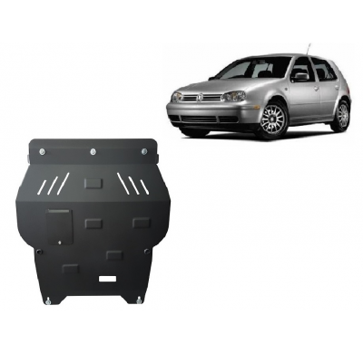 Cubre carter de Acero para Golf MK4 Año: 1998 - 2006 Grosor: "2"mm 1.4; 1.6; 1.8; 2.3; 1.9D; 2.8 V6