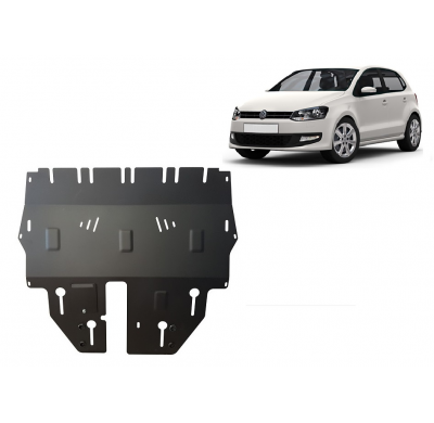 Cubre carter de Acero para VW Polo (6R) Diésel Año: 2009 - 2017 Grosor: "2"mm Todas las motorizaciones