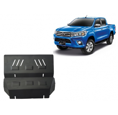 Cubre carter de Acero para Toyota Hilux Revo Año: 2016 - 2025 Grosor: "3"mm Todas las motorizaciones