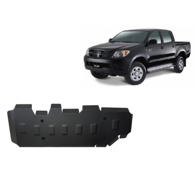 Cubre carter de Acero para el depósito de combustible del Toyota Hilux Año: 2004 - 2015 Grosor: "2"mm Todas las motorizaciones