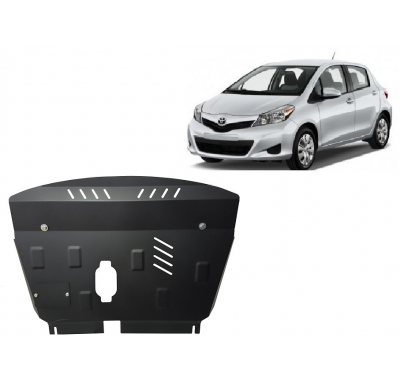 Cubre carter de Acero para Toyota Yaris Año: 2011 - 2020 Grosor: "2"mm XP130, Todas las motorizaciones tipo, híbrido