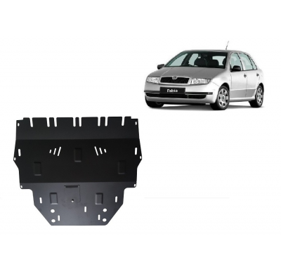 Cubre carter de Acero para Skoda Fabia Diesel Año: 1999 - 2007 Grosor: "2"mm Diesel