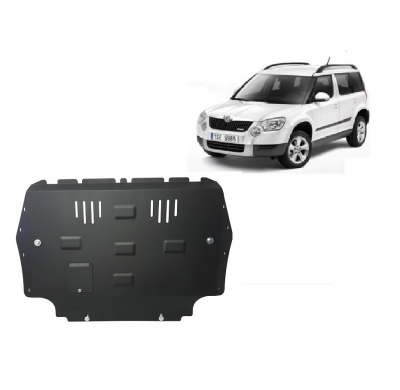 Cubre carter de Acero para el motor y caja de cambios del Skoda Yeti Año: 2009 - 2012 Grosor: "2"mm 1.2, 1.4, TSI, 1.8, 1.6 TDI,
