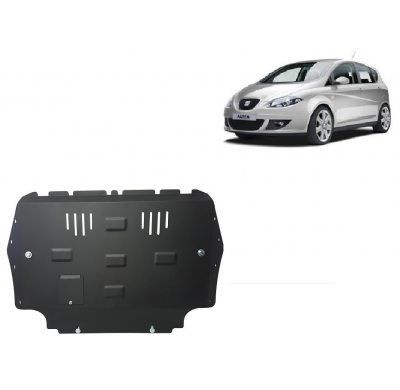 Cubre carter de Acero para el motor y caja de cambios del Seat Altea Año: 2010 - 2015 Grosor: "2"mm 1.2, 1.4 TSI, 1.6 TDI