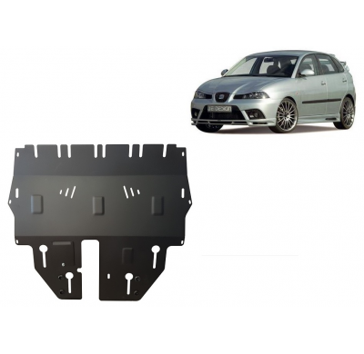 Cubre carter de Acero para Seat Ibiza Gasolina Año: 2002 - 2017 Grosor: "2"mm Todas las motorizaciones manual