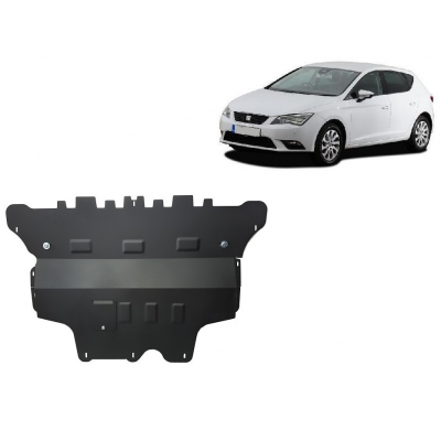 Cubre carter de Acero para Seat Leon Mk3 Año: 2012 - 2020 Grosor: "2"mm Todas las motorizaciones