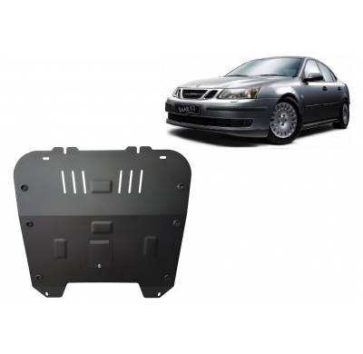 Cubre carter de Acero para el motor y caja de cambios del Saab 9-3 Año: 2002 - 2012 Grosor: "2"mm Todas las motorizaciones