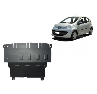 Cubre carter de Acero para Peugeot 107 Año: 2006 - 2014 Grosor: "2"mm Todas las motorizaciones