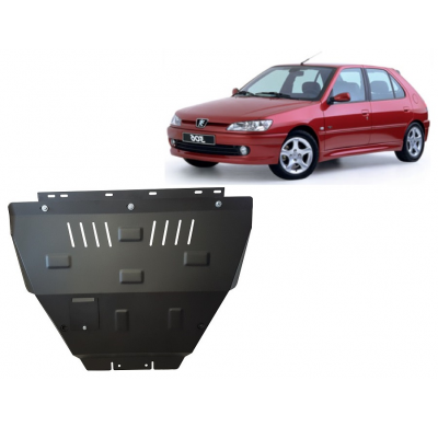 Cubre carter de Acero para Peugeot 306 Año: 1997 - 2004 Grosor: "2"mm Todas las motorizaciones