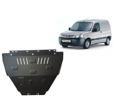 Cubre carter de Acero para Peugeot Partner Año: 1996 - 2008 Grosor: "2"mm Todas las motorizaciones