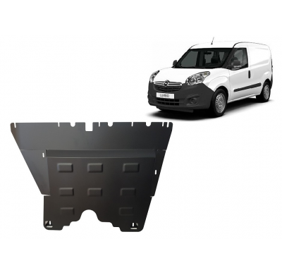 Cubre carter de Acero para Opel Combo D Año: 2010 - 2017 Grosor: "2"mm Todas las motorizaciones
