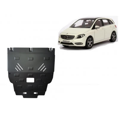 Cubre carter de Acero para Mercedes Clase B W246 Año: 2011 - 2019 Grosor: "2"mm
