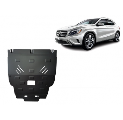 Cubre carter de Acero para Mercedes GLA X156 Año: 2014 - 2019 Grosor: "2"mm 14082
