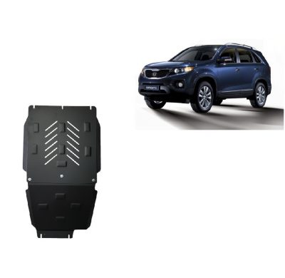 Protector de Acero para caja de cambios y el diferencial del Kia Sorento Año: 2006 - 2009 Grosor: "2"mm Todas las motorizaciones