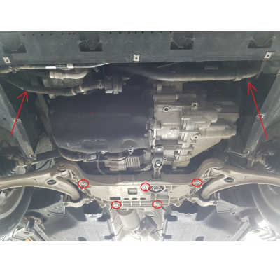 Cubre carter de Acero para Audi Q3 Año: 2011 - 2018 Grosor: "2"mm Todas las motorizaciones