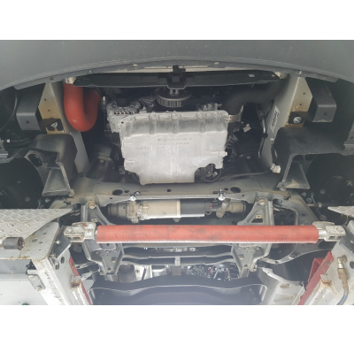 Cubre carter de Acero para Mercedes Sprinter de tracción trasera Año: 2018 - 2025 Grosor: "2"mm Todas las motorizaciones