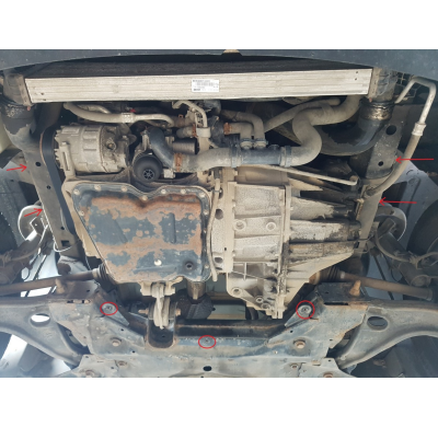 Cubre carter de Acero para Nissan NV400 Año: 2010 - 2021 Grosor: "2"mm Todas las motorizaciones