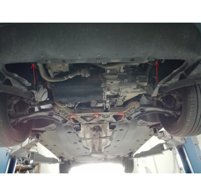 Cubre carter de Acero para Seat Ateca Año: 2016 - 2025 Grosor: "2"mm Todas las motorizaciones