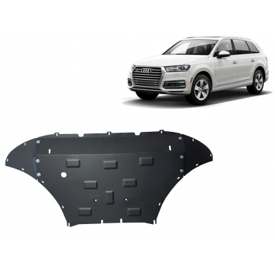 Cubre carter de Acero para Audi Q7 Año: 2015 - 2025 Grosor: "2"mm Todas las motorizaciones