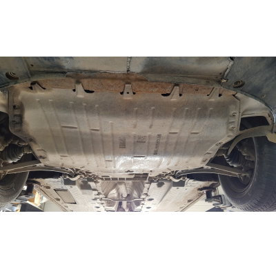 Cubre carter de Acero para Skoda Octavia 2 Año: 2004 - 2012 Grosor: "2"mm Todas las motorizaciones 1Z