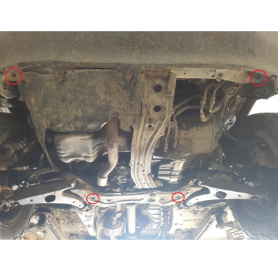 Cubre carter de Acero para Toyota RAV4 Año: 1994 - 2000 Grosor: "2"mm Todas las motorizaciones