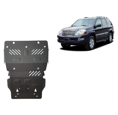 Protector de Acero para caja de cambios del Lexus GX Año: 2002 - 2009 Grosor: "2.5"mm Todas las motorizaciones