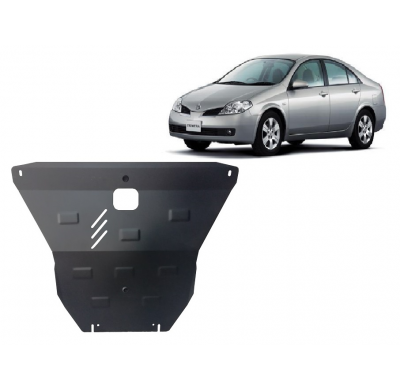 Cubre carter de Acero para Nissan Primera P12 Año: 2001 - 2007 Grosor: "2"mm Todas las motorizaciones
