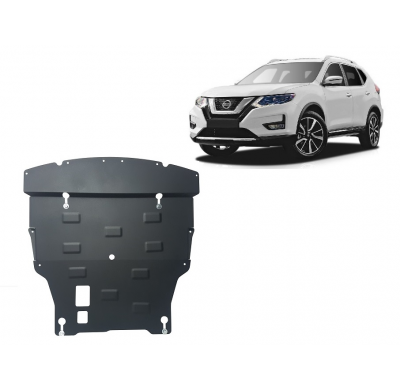Cubre carter de Acero para Nissan X-Trail T32 Año: 2013 - 2022 Grosor: "2"mm Todas las motorizaciones