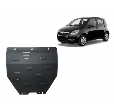 Cubre carter de Acero para Opel Agila (H08) Año: 2007 - 2014 Grosor: "2"mm Todas las motorizaciones H08