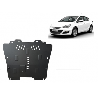 Cubre carter de Acero para Opel Astra J Sedán Año: 2009 - 2015 Grosor: "2"mm Todas las motorizaciones