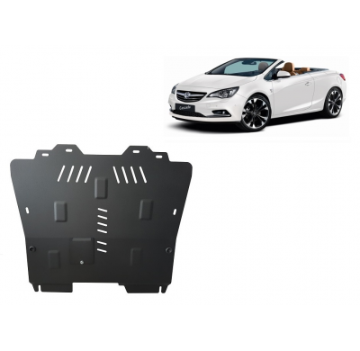 Cubre carter de Acero para Opel Cascada Año: 2013 - 2019 Grosor: "2"mm Todas las motorizaciones