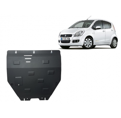 Cubre carter de Acero para Suzuki Splash Año: 2009 - 2016 Grosor: "2"mm Todas las motorizaciones