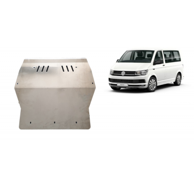 Cubre carter de Aluminio para Volkswagen Transporter T6 Caravelle Año: 2015 - 2025 Grosor: "4"mm Todas las motorizaciones
