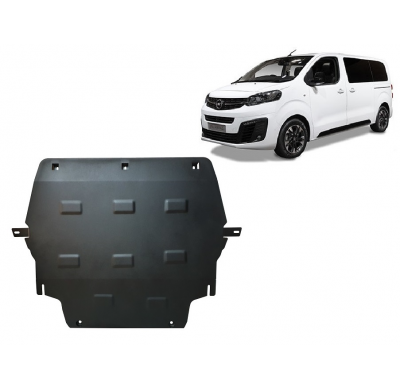 Cubre carter de Acero para Opel Zafira Life Año: 2019 - 2025 Grosor: "2"mm Todas las motorizaciones