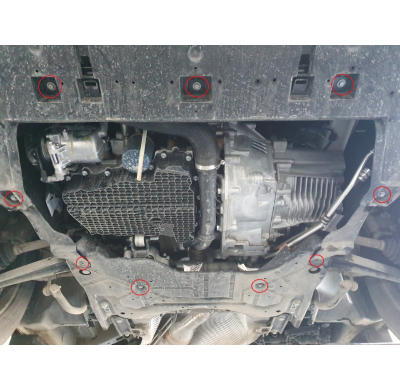 Cubre carter de Acero para Opel Zafira Life Año: 2019 - 2025 Grosor: "2"mm Todas las motorizaciones