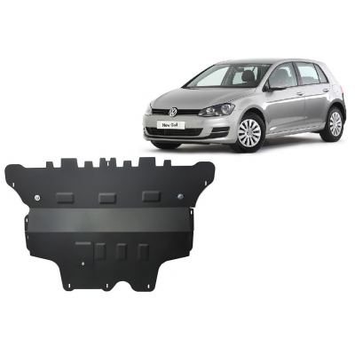 Cubre carter de Acero para el motor y caja de cambios del VW Golf 7 (automático) Año: 2012 - 2019 Grosor: "2"mm Todas las motori