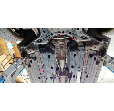 Placa de convertidor catalítico/bloqueo de catalizador de Acero para Toyota Prius Año: 2003 - 2009 Grosor: "2"mm Todas las motor