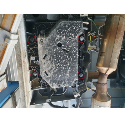 Protector de depósito de Acero AdBlu para Renault Master 3 - Modelo 2 Año: 2016 - 2021 Grosor: "2"mm Todas las motorizaciones